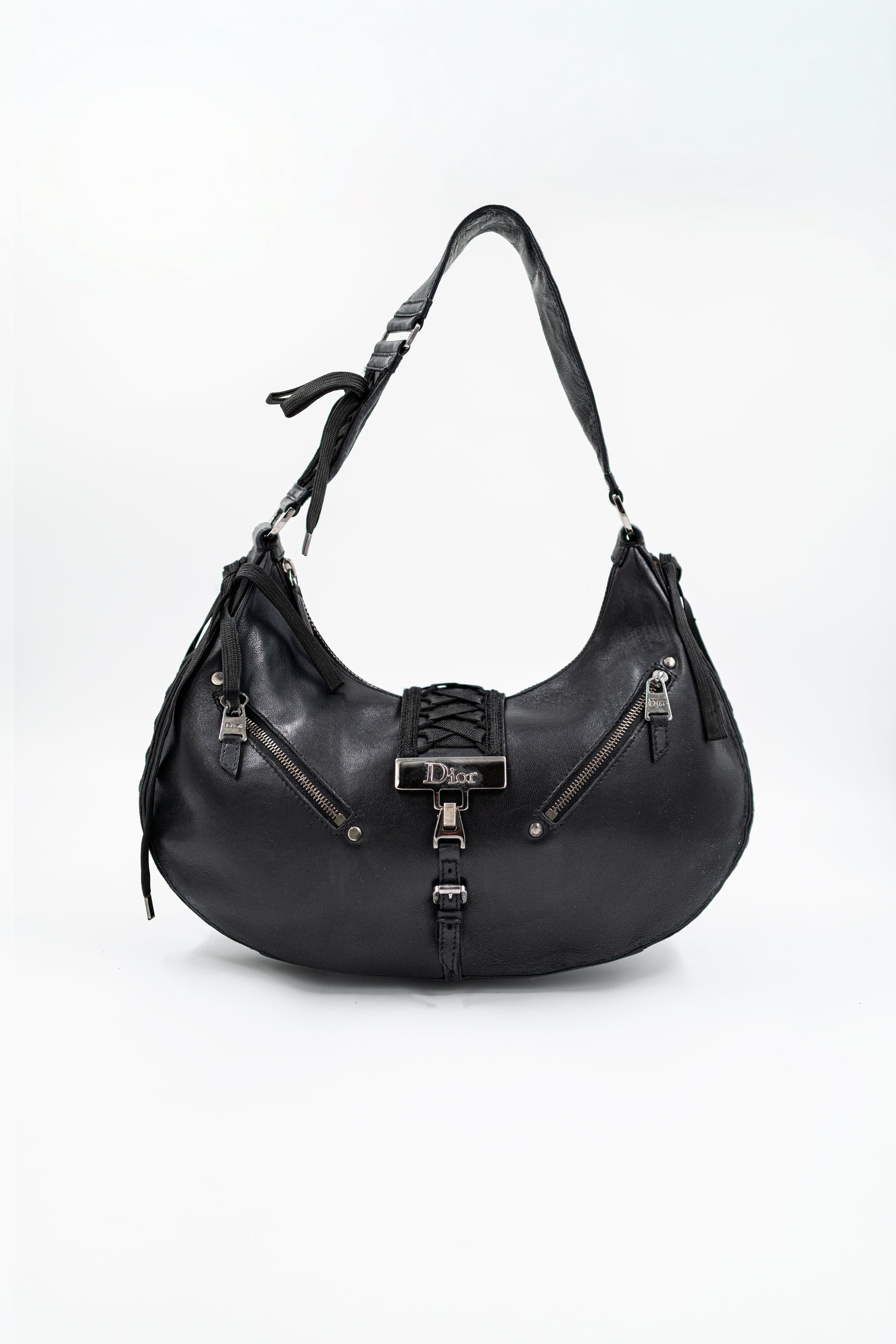 Sac_Dior_Admit_it_Corset_cuir_toile_noir_Vintage-01