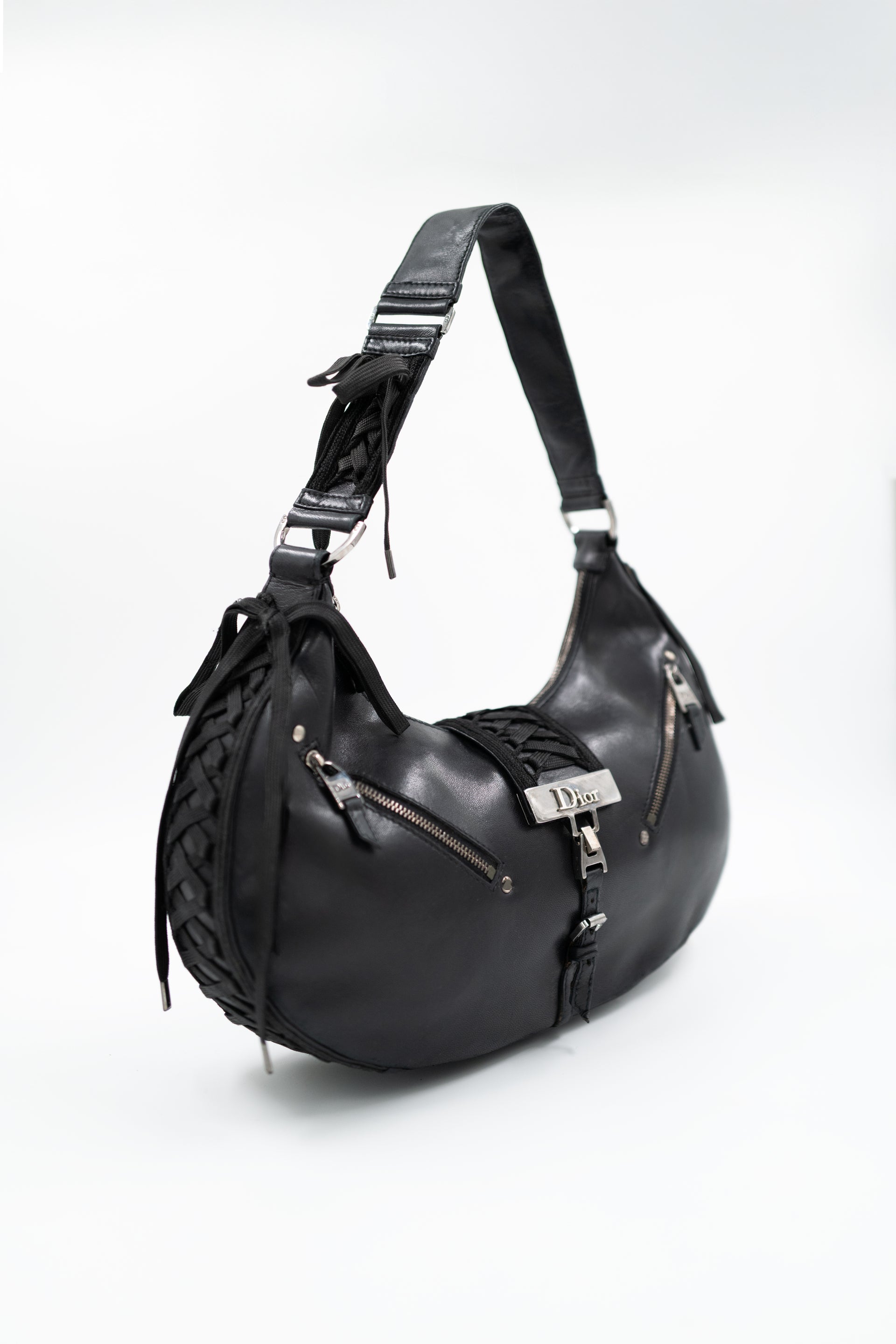 Sac_Dior_Admit_it_Corset_cuir_toile_noir_Vintage-02