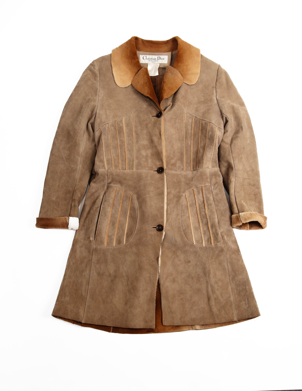 TRENCH EN DAIM CHRISTIAN DIOR VINTAGE 90'S