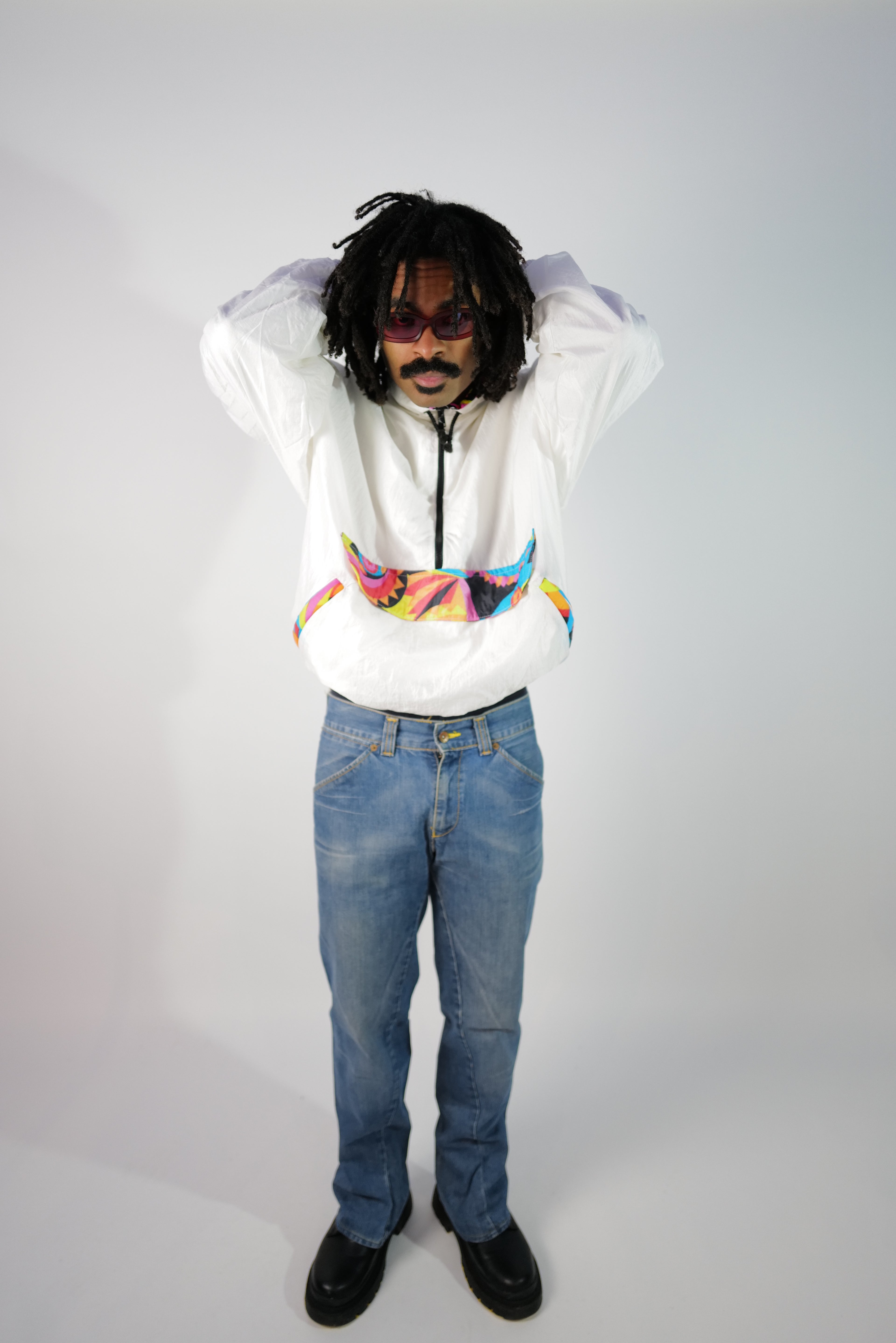 VESTE SURVÊTEMENT TRACK TOP JACKET ZIP 3/4 VINTAGE 90'S-002