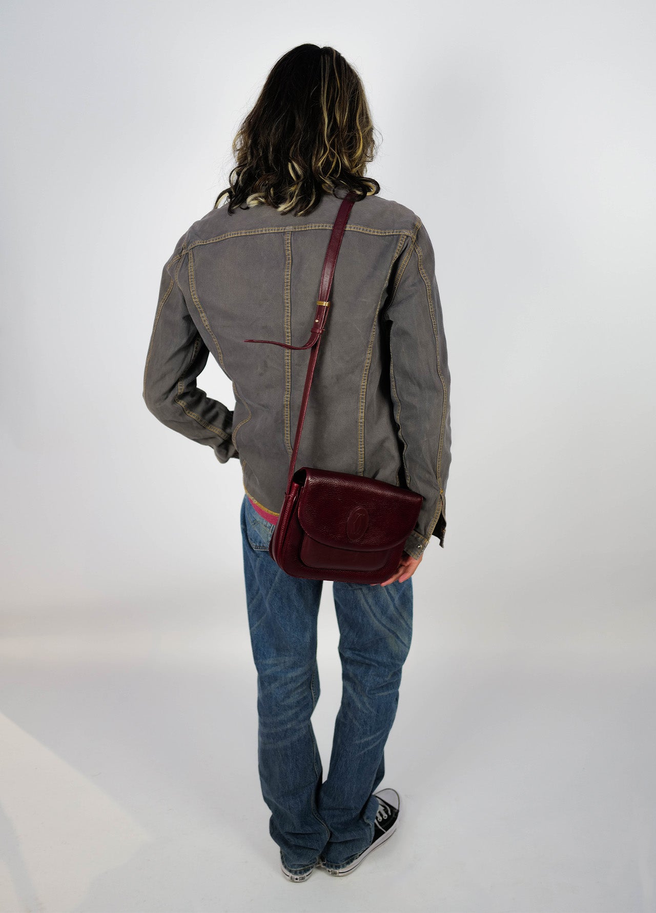 Veste-Armani-Jeans-Grise-Surpiqures-Jaune-02