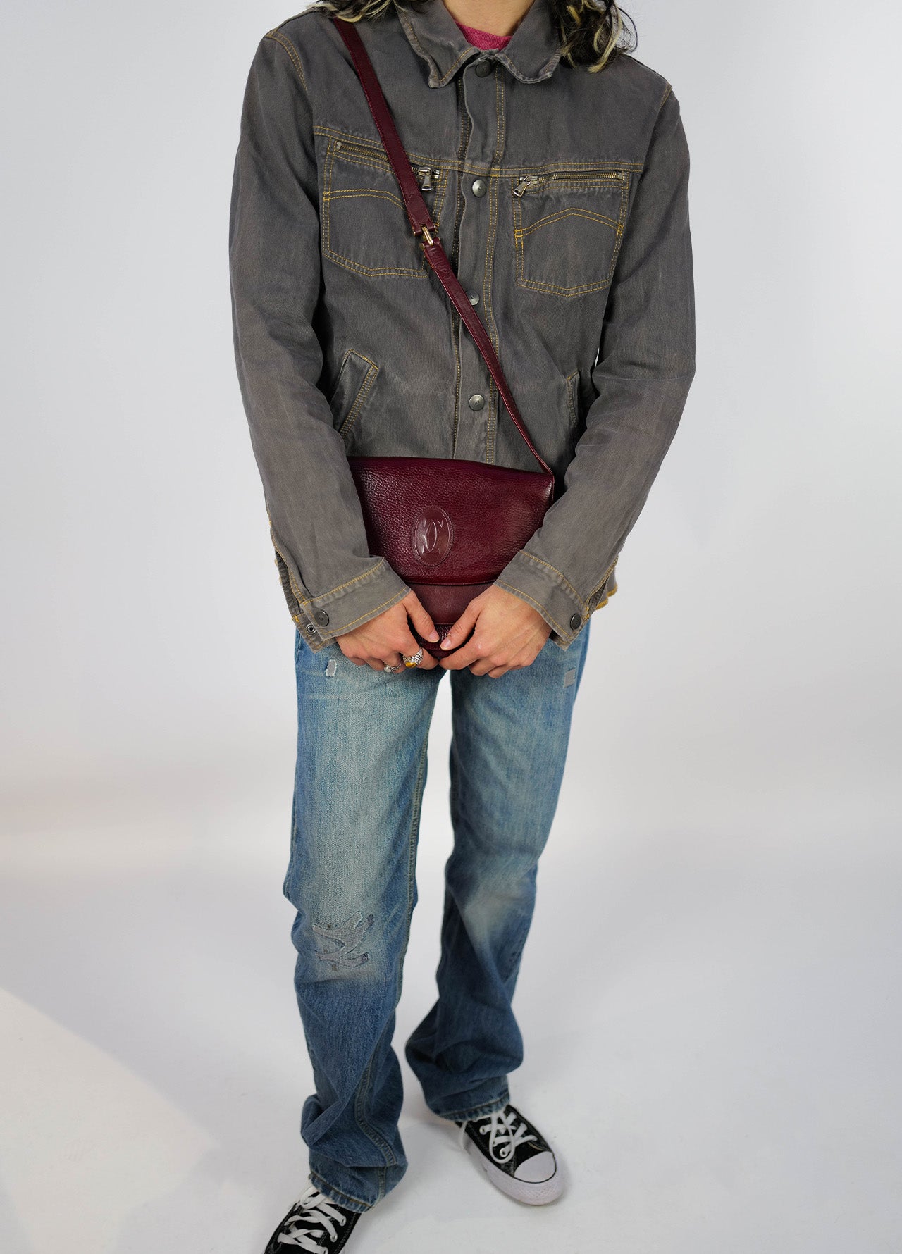 Veste-Armani-Jeans-Grise-Surpiqures-Jaune-03