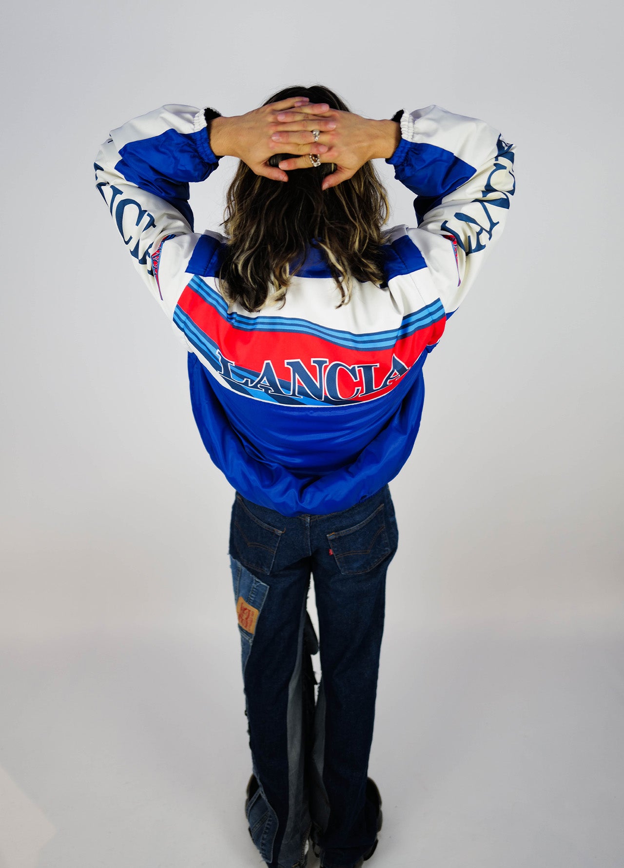 Veste-Jacket-Bombers-Lancia-Raceing-Race-Vintage-90-blue-bleu-red-rouge-3