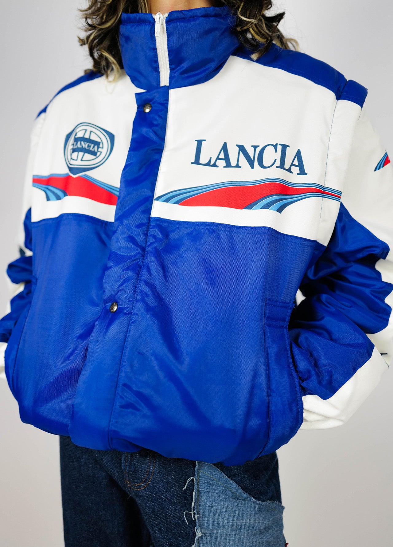 Veste-Jacket-Bombers-Lancia-Raceing-Race-Vintage-90-blue-bleu-red-rouge-4