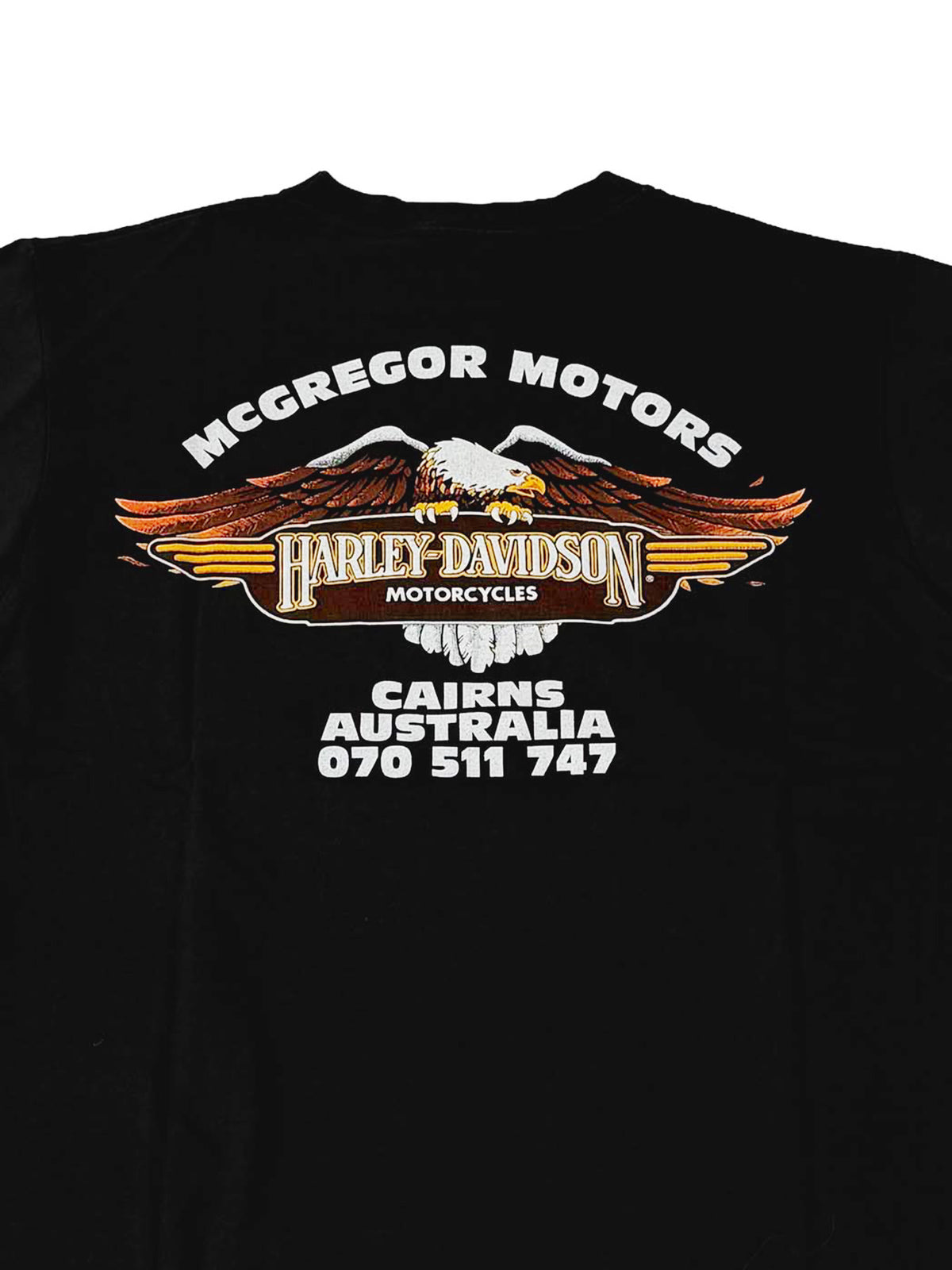 Vintage Deadstock Harley Davidson T-shirt 90's Cairns Australie Flag