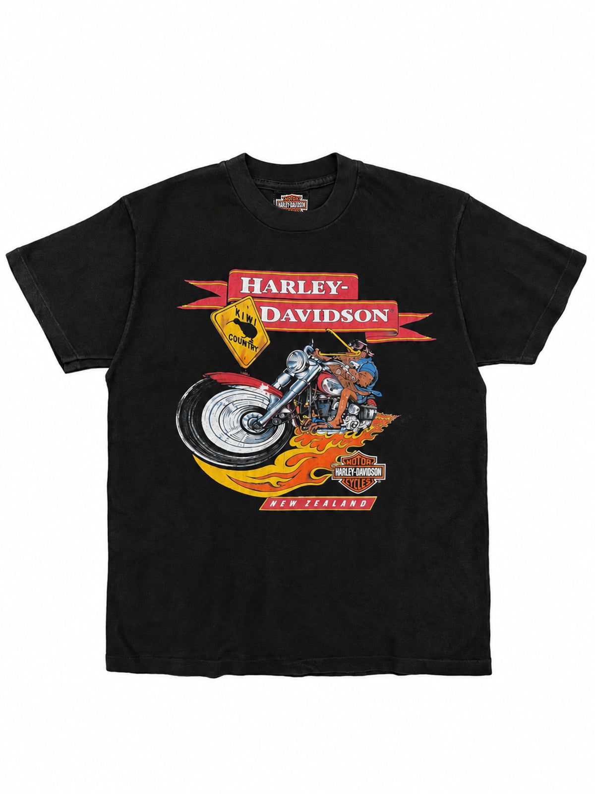 Vintage Deadstock Harley Davidson T-shirt 90's Nouvelle-Zelande