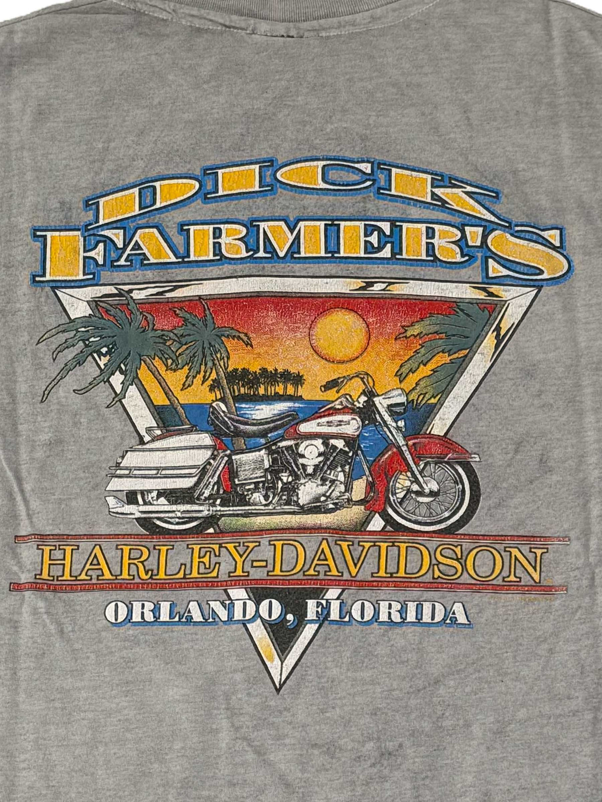 Vintage Deadstock Harley Davidson T-shirt 90's Orlando Florida Grey