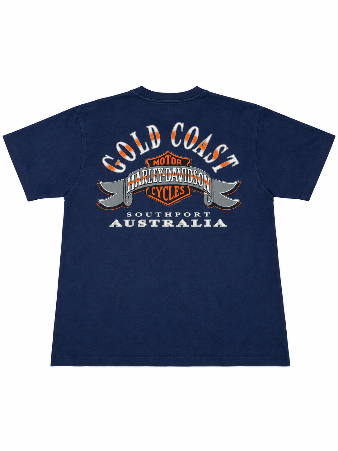 Vintage Deadstock  Harley Davidson T-shirt 90's Southport Australia Navy