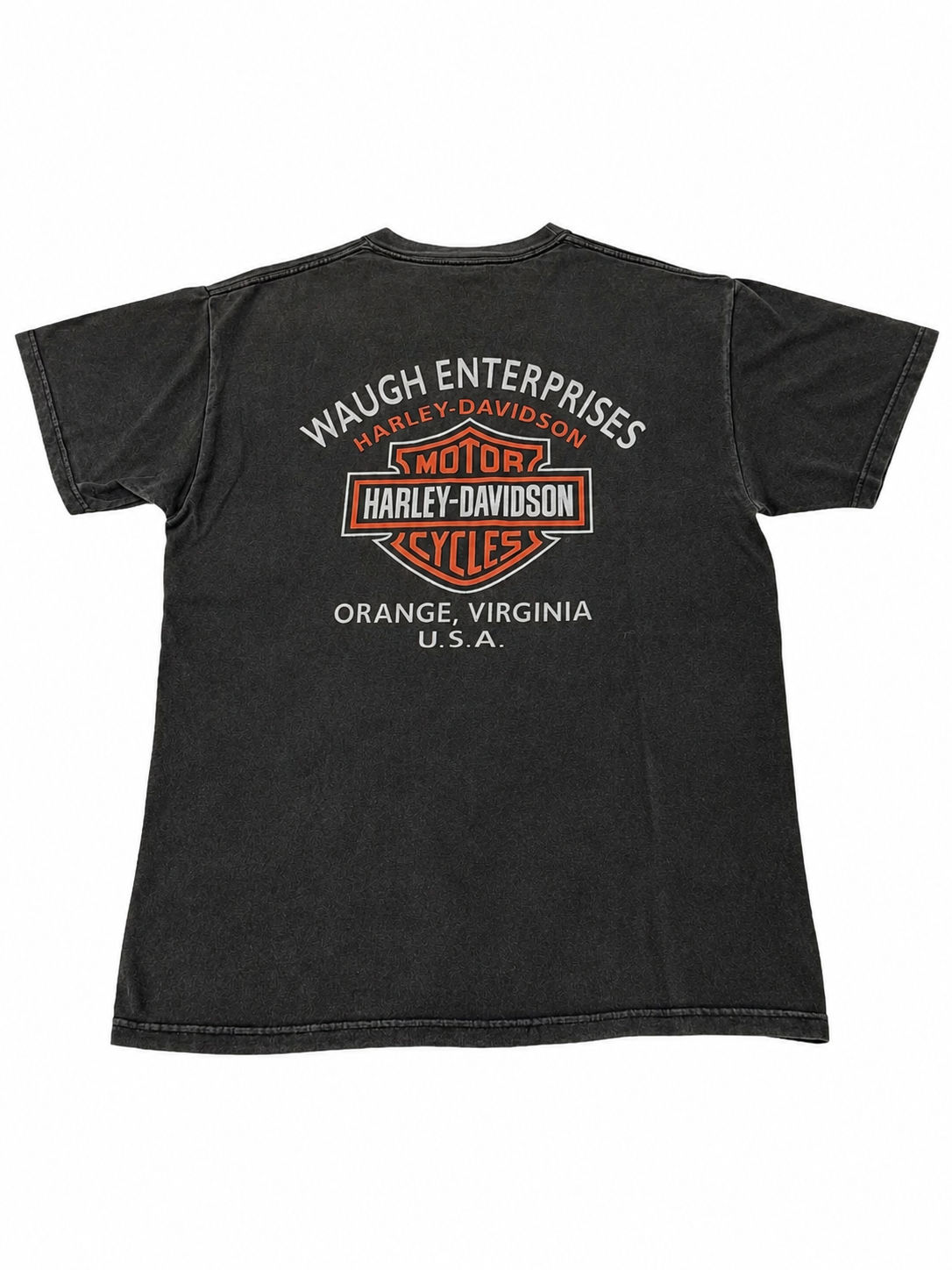 Vintage Harley Davidson T-shirt Orange Virginie