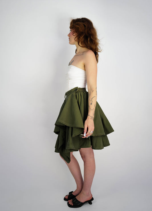 jupe-jupeballon-ballon-Valentino-Gap-vintage-circa-vert-green-1