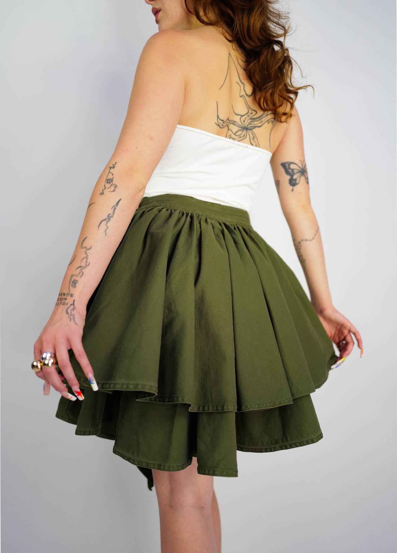 jupe-jupeballon-ballon-Valentino-Gap-vintage-circa-vert-green-3