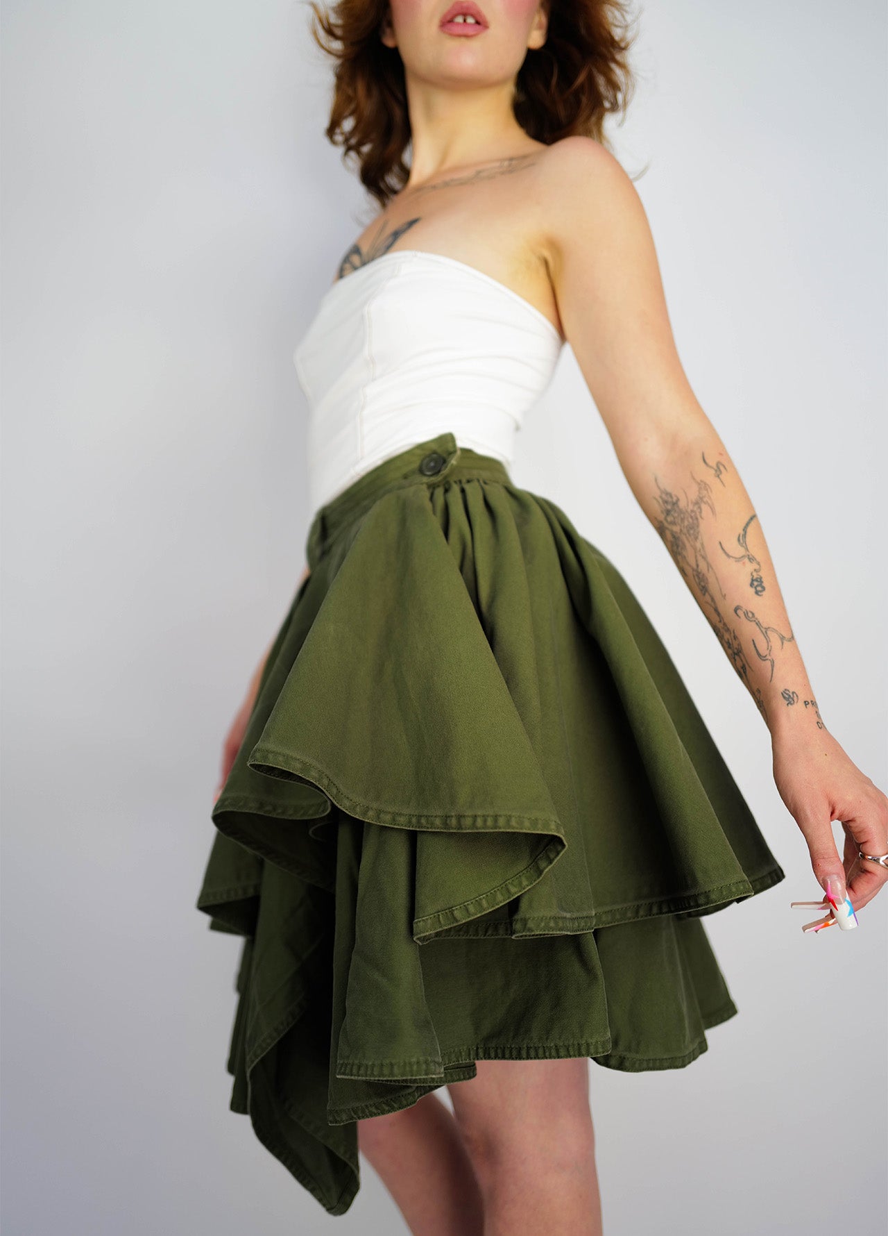 jupe-jupeballon-ballon-Valentino-Gap-vintage-circa-vert-green-4